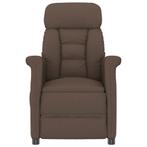 vidaXL Massagestoel in Bruine Microfiber, Huis en Inrichting, Stoelen, Verzenden, Nieuw