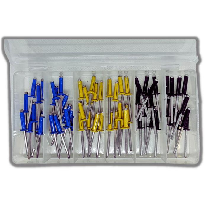 LB Tools professioneel kentekenplaat popnagel assortiment 60, Auto diversen, Auto-accessoires, Nieuw, Ophalen of Verzenden