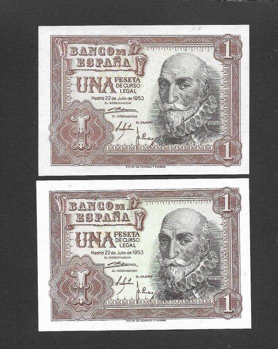 Spanje. - 8 Banknotes - various dates (Zonder minimumprijs), Postzegels en Munten, Bankbiljetten | Europa | Niet-Eurobiljetten