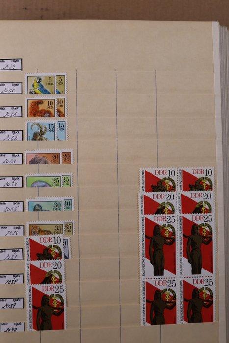 RDA 1975/1989 - Stock dans 2 livres de stock Elbe Line USA, Timbres & Monnaies, Timbres | Europe | Allemagne