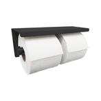 Toiletrolhouder Wiesbaden Dubbel Met Plateau Legplankje Mat, Ophalen of Verzenden, Nieuw, Bad