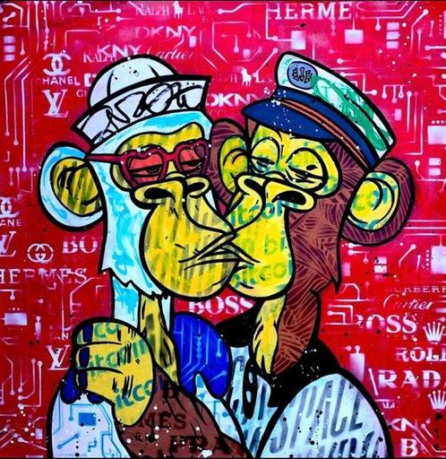 Moabit - Bored Ape Yacht Club X Loving You Madly, Antiek en Kunst, Kunst | Schilderijen | Modern