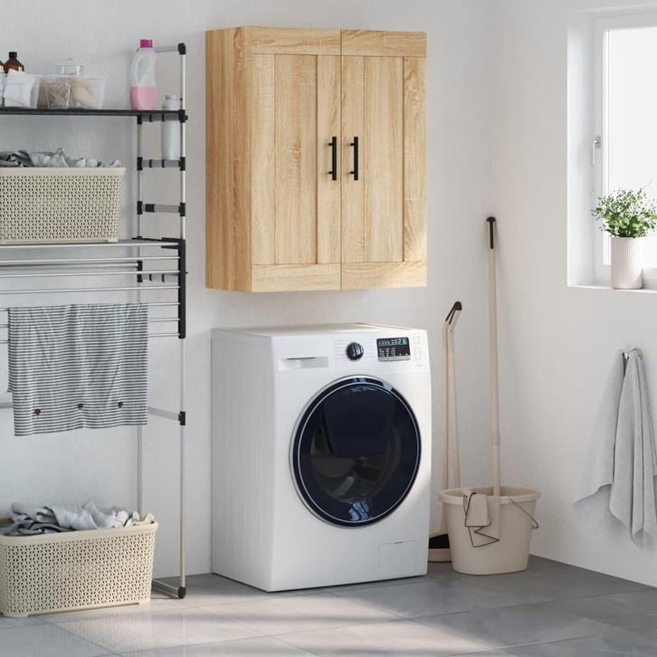 69cm Wandkast Eik | Tweede Kansje | OP = OP, Huis en Inrichting, Tafels | Sidetables, 50 tot 100 cm, 25 tot 50 cm, Rechthoekig