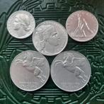 Italië, Republiek Serie 1949 (1+2+5+10+10) inclusa 10 Lire