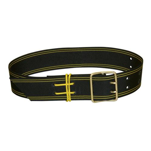 Koebelriem pe, 2 doornen, met koord, zwart/geel 50mmx110cm -, Dieren en Toebehoren, Stalling en Weidegang