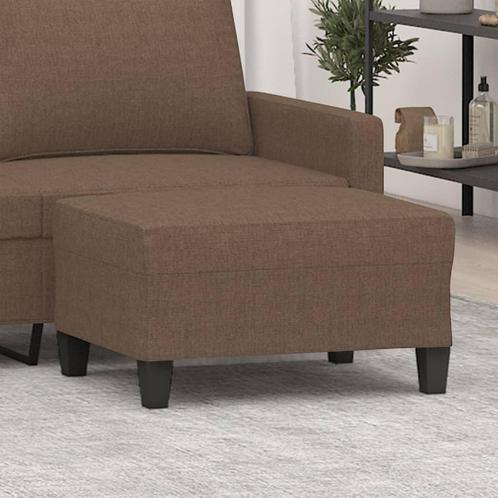 vidaXL Voetenbank 70x55x41 cm stof bruin, Huis en Inrichting, Zetels | Voetbanken en poefs, Nieuw, Verzenden