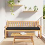 vidaXL Pallet Kussen Set 2 pcs Zwart 200 x 40 x 8 cm Oxford, Verzenden, Nieuw