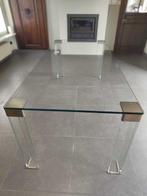 Tafel - Glas, Metaal - Glazen tafel