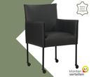 Leren eetkamerstoel More - Toledo Pacific (donkerblauw) -, Huis en Inrichting, Stoelen, Bohemian, Industrieel, Modern, Scandinavisch