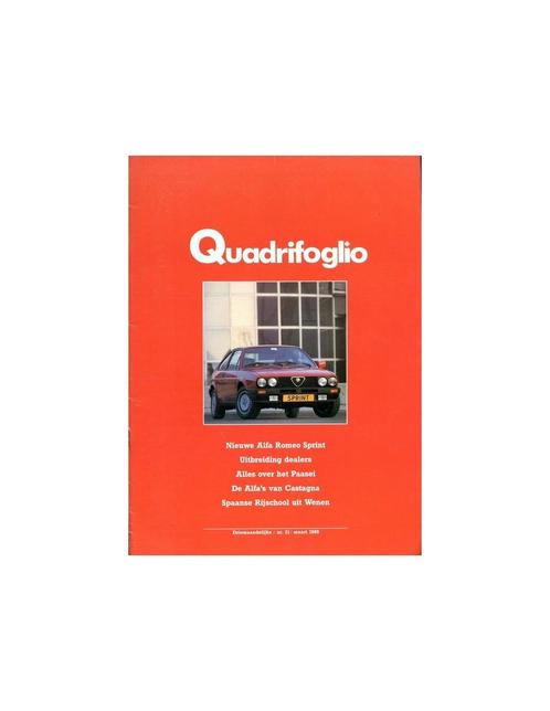 1988 ALFA ROMEO QUADRIFOGLIO MAGAZINE 21 NEDERLANDS, Boeken, Auto's | Folders en Tijdschriften