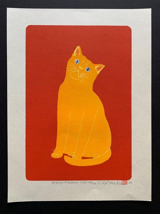 Pose (13) Golden Cat - Edition: 122/150 - SOLD OUT BY, Antiek en Kunst, Antiek | Overige Antiek