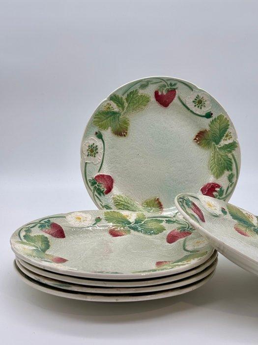 Keller et Guérin Saint Clément - Ontbijtbord (6) - Fraises -, Antiek en Kunst, Antiek | Glaswerk en Kristal