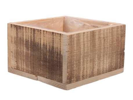 Houten tafeldeco Wooden crate 20x20x12cm Houten bloembak, Hobby en Vrije tijd, Knutselen, Nieuw