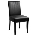 Stoel | NOBLE | Kunstleer/Hout | Black | Wengé Poten |, Verzenden, Nieuw in verpakking