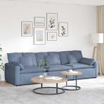 vidaXL Modulaire bank met kussens blauw, Verzenden, Nieuw