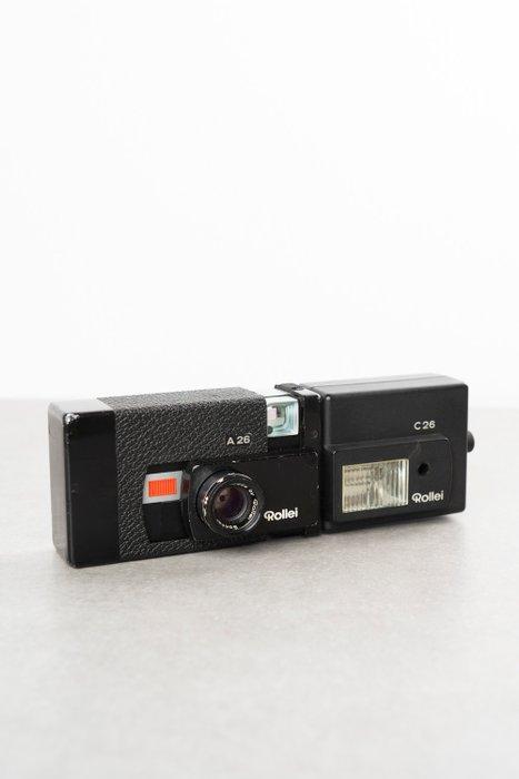Rollei A26 + C26 flash Analoge camera, Audio, Tv en Foto, Fotocamera's Analoog