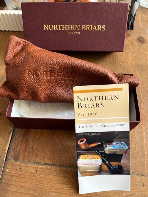 Northern Briars - Rox Cut Regal Rustic Bent Billiard -, Verzamelen, Rookartikelen, Aanstekers en Luciferdoosjes
