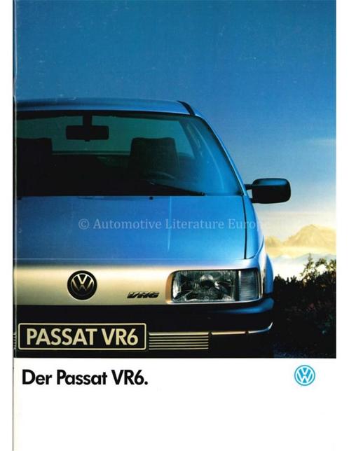 1991 VOLKSWAGEN PASSAT VR6 BROCHURE DUITS, Boeken, Auto's | Folders en Tijdschriften