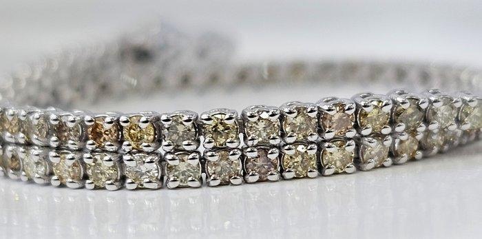 Zonder minimumprijs - Armband - 14 karaat Witgoud - 1.91ct., Handtassen en Accessoires, Armbanden