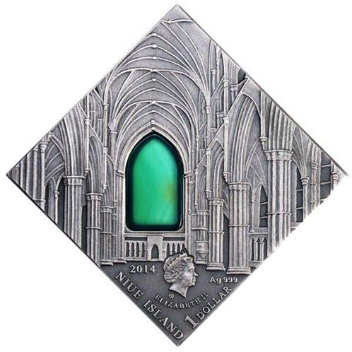 Niue. 1 Dollar 2014 Gothic Art - The Art that Changed the, Postzegels en Munten, Munten | Europa | Niet-Euromunten