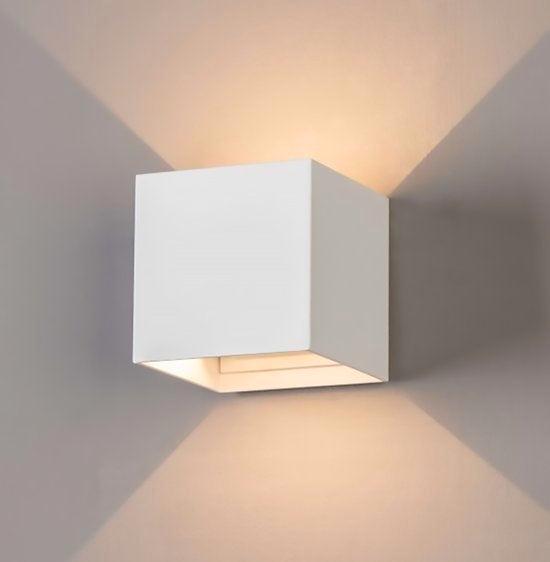 2dekans | Goliving lamp – Wandlamp wit binnen en buiten –, Huis en Inrichting, Lampen | Losse lampen, Ophalen of Verzenden