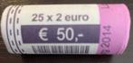 Luxemburg. 2 Euro 2014 Grand-Duc Jean (25 pieces) in roll, Timbres & Monnaies, Monnaies | Europe | Monnaies euro