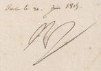 Napoléon Bonaparte - Letter Signed [Last autograph,, Antiquités & Art