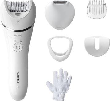 Epilator Philips Series 8000 BRE715/00 - Wet & Dry- Wit, Verzenden