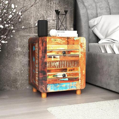 vidaXL Nachtkastje 43x33x51 cm massief gerecycled hout, Huis en Inrichting, Slaapkamer | Nachtkastjes, Nieuw, Verzenden