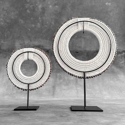 Decoratief ornament (2) - NO RESERVE PRICE - Pair of yellow, Antiek en Kunst, Kunst | Designobjecten