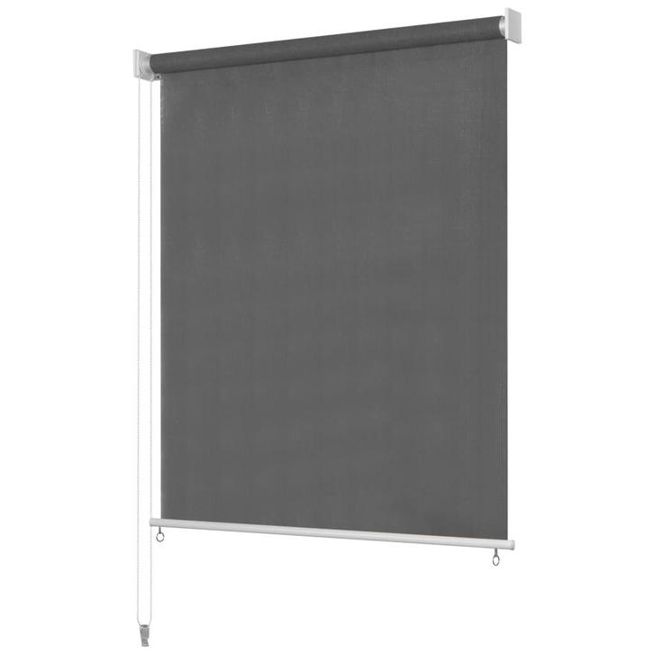 vidaXL Rolgordijn voor buiten 120x140 cm antraciet, Huis en Inrichting, Stoffering | Gordijnen en Lamellen, Nieuw, Verzenden