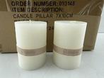 Veiling - 24x Essentials | Witte Kaarsen 7x10 cm, Nieuw