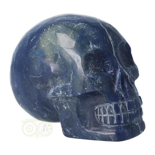 Blauwe kwarts kristallen schedel 1146 gram, Bijoux, Sacs & Beauté, Pierres précieuses, Envoi