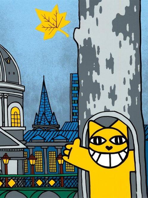 M. Chat (Thoma Vuille) (1977) - Paris, Quai du Louvre, Antiek en Kunst, Kunst | Schilderijen | Modern