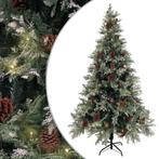 vidaXL Kerstboom met LED en dennenappels 195 cm PVC en PE, Verzenden