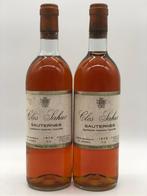 2 x 75cl Clos Sahuc, Sauternes 1976 (Bordeaux, wit), Nieuw, Frankrijk, Witte wijn, Ophalen of Verzenden
