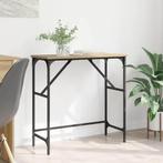 vidaXL Wandtafel Artisan Eiken 75 x 32 x 75 cm Bewerkt hout, Verzenden, Nieuw