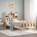 vidaXL Bed met boekenkast zonder matras massief grenenhout, Huis en Inrichting, Verzenden, Nieuw