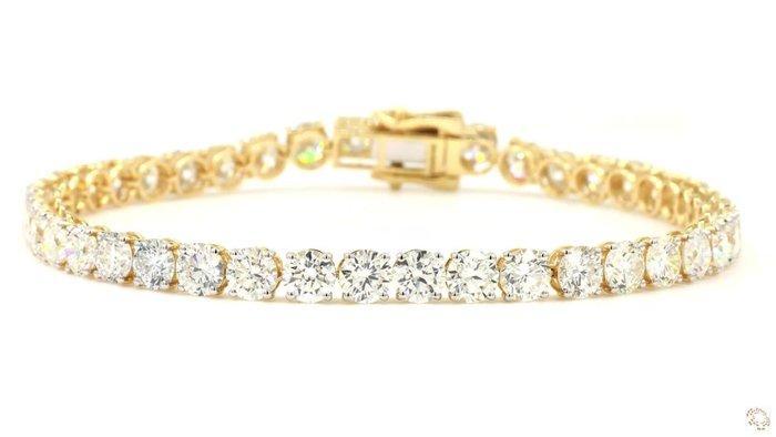 Armband - 18 karaat Geel goud - 17.00ct. tw. Diamant, Bijoux, Sacs & Beauté, Bracelets