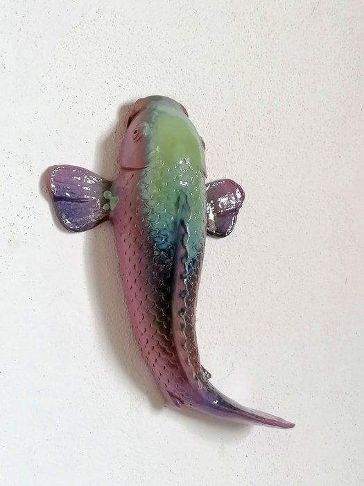 Vanessa Bonino - sculptuur, Koi carp - 35 cm - Majolica -, Antiek en Kunst, Kunst | Designobjecten