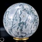 Natuurlijke mos-achat druzy/bal Van de hoogste kwaliteit,, Verzamelen, Mineralen en Fossielen