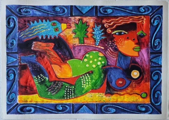 Clemens Briels (1946) - Antripode Figuren (Carborundum), Antiek en Kunst, Antiek | Overige Antiek