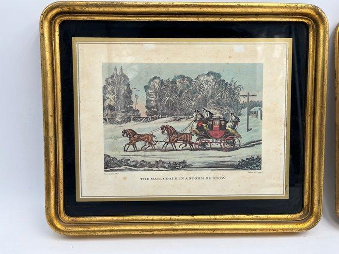 Lijst (2) - Hout - Een paar vintage fotolijsten., Antiek en Kunst, Curiosa en Brocante