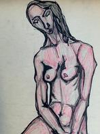 François Szulman (1931-2024) - Nu feminin à genoux dans