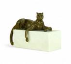 Juno - sculptuur, Panther in Cubist Style - 30 CM - 8.4 KG -, Antiek en Kunst