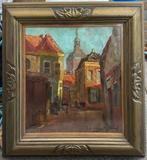 Arie Wassenburg (1896-1970) - Stadsgezicht van Leiden, Antiek en Kunst