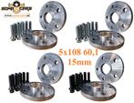 Spacers 15mm Renault Clio Sport Megane 5x108 60,1 adapters, Ophalen of Verzenden