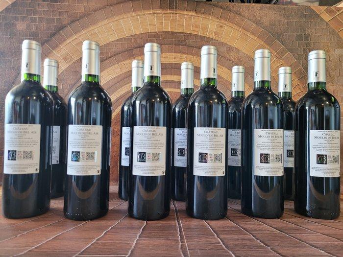 2016 Château Moulin de Bel Air - Médoc - 12 Flessen (0.75, Collections, Vins