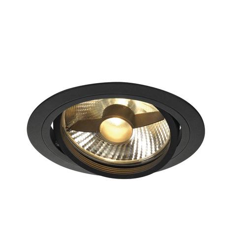 SLV NEW TRIA 1 Mat zwart inbouw spot AR111 - ES111 230 Volt, Maison & Meubles, Lampes | Spots, Envoi