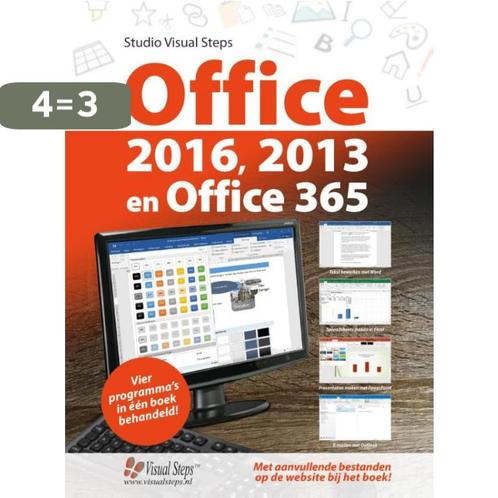 Office 2016 en 2013 9789059055131 Studio Visual Steps, Boeken, Informatica en Computer, Zo goed als nieuw, Verzenden